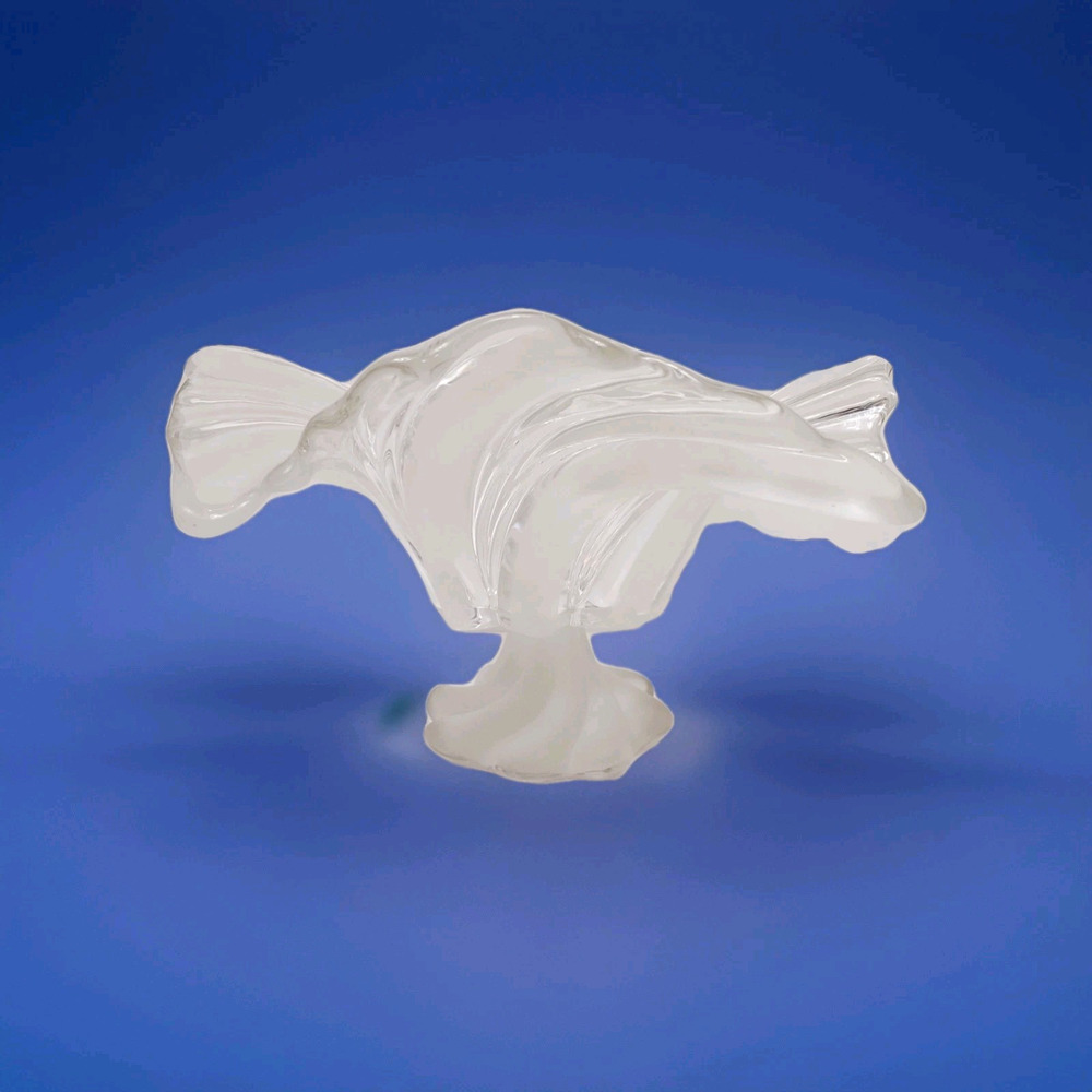Mikasa Of Germany Belle Epoque Swirl Frosted Glass Pedestal Centerpiece Bowl 12 - Picture 6 of 10
